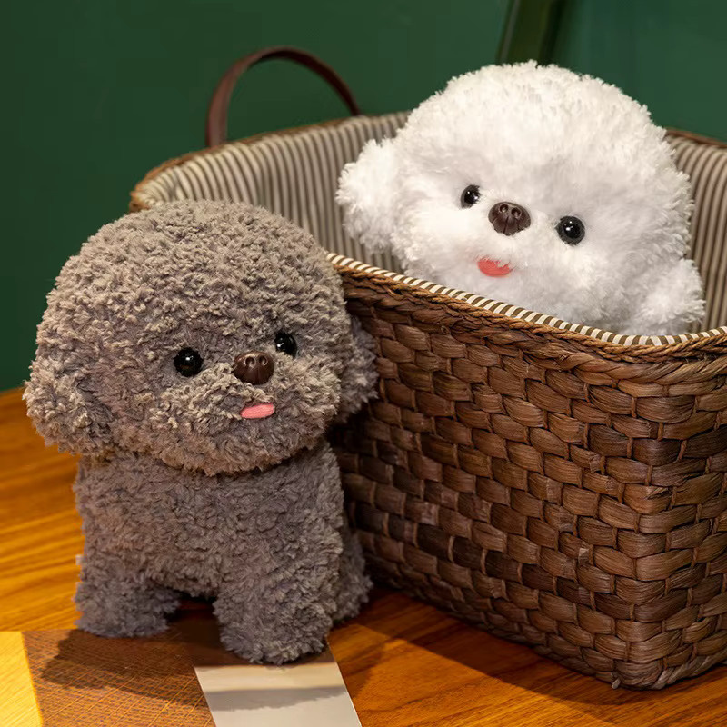 MIAOOWA Bichon Frise Plüsch Spielzeug, Stofftier, Grau - Bild 2
