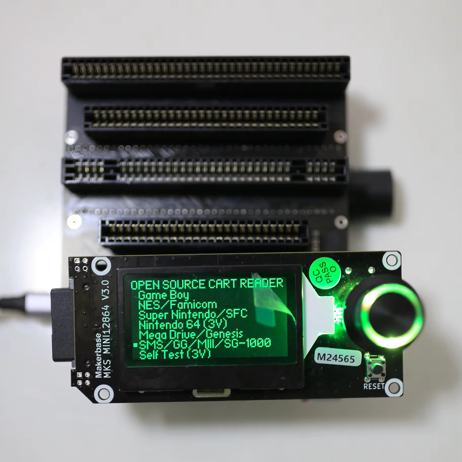 EVANOVM Sanni Cart Reader V5 DIY-Kit Retro-Spielkassetten-Dumper und ROM-Backup-Tool für MD NES SNES N64 GBA FC MSX in Schwarz - Bild 2