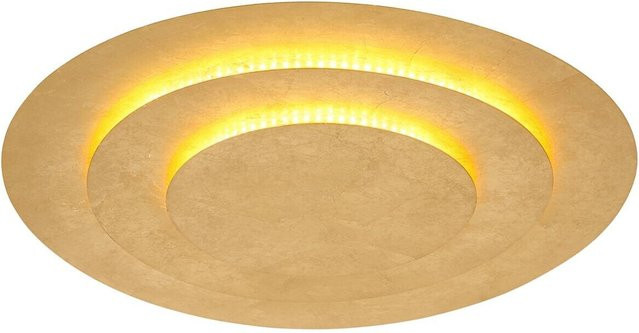 GLOBO LED-Deckenleuchte Heda in Gold aus Metall, rund, Höhe: 5 cm, Durchmesser: 49 cm - Bild 1