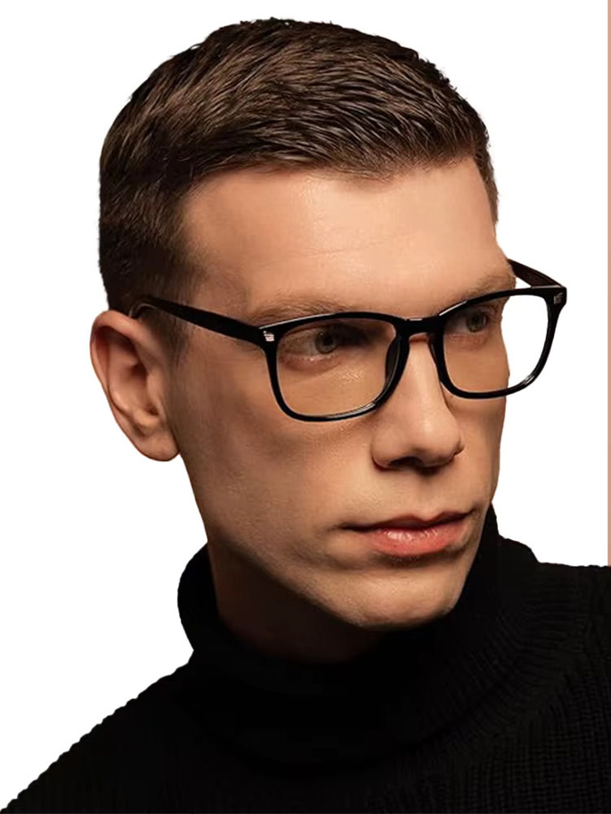 VOPHA Computerbrille, quadratisch, Vollrand, Kunststoff, schwarz, blau - Bild 2
