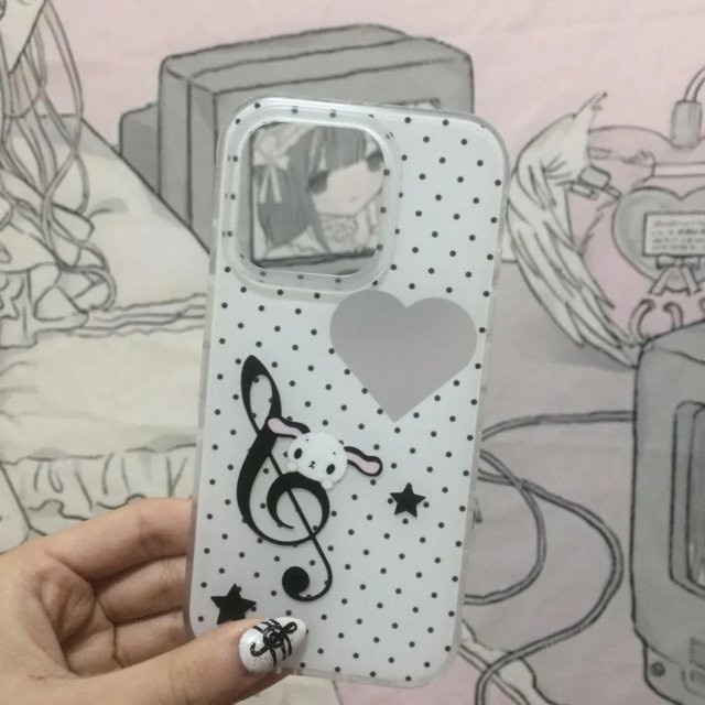 Handyhülle mit Koreanischen Musiknoten für Xiaomi Redmi 15C 14C 13 13C 12 A3 A2 A1 10 10C 9 9A K60 K40 Plus Ultra 4G 5G in Schwarz und Weiß - Bild 1