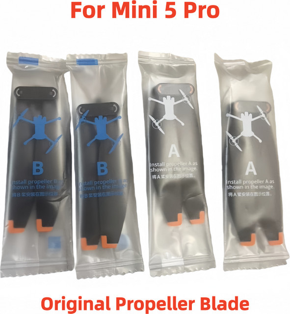 DJI Original Propeller Ersatzset für Mini 5 Pro, Quick Release Klappflügel in Schwarz - Bild 1