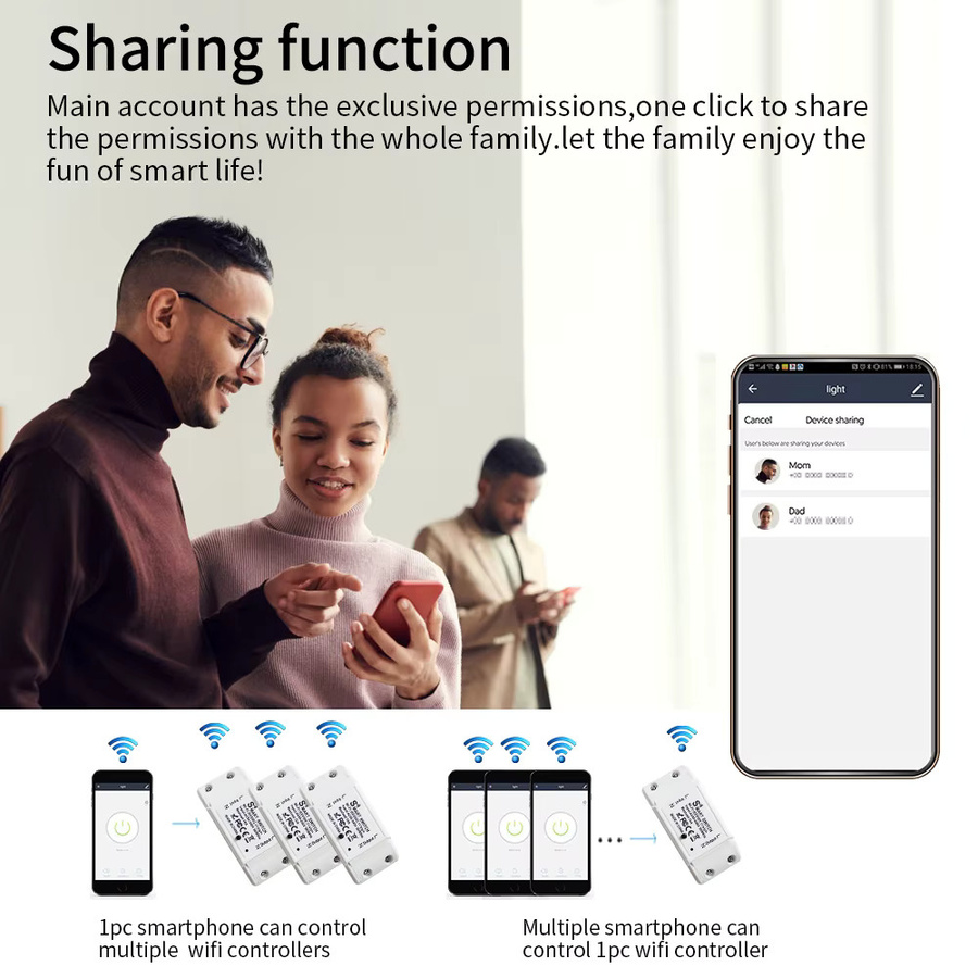Tuya WiFi Smart-Schalter mit Timer- und Countdown-Funktion, kompatibel mit Smart Life App, Amazon Alexa und Google Assistant, Wandmontage, Schwarz oder Weiß - Bild 5