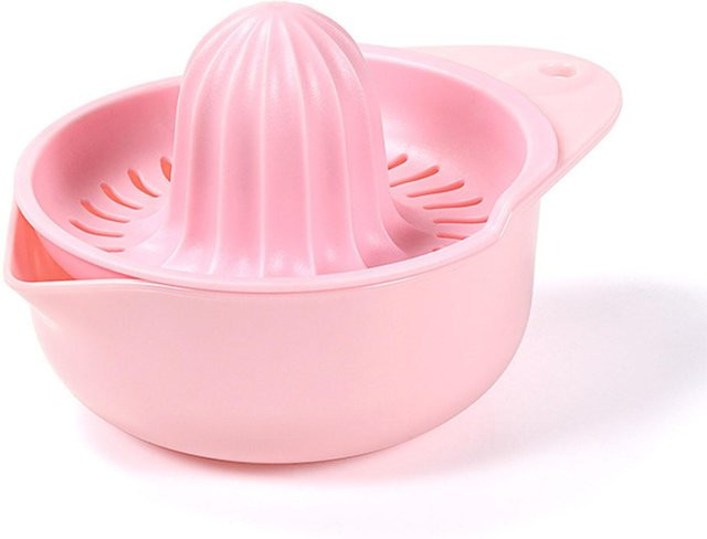 TOMTOP JMS Manuelle Zitruspresse für Zitronen und Orangen in Pink, 250 ml - Bild 1