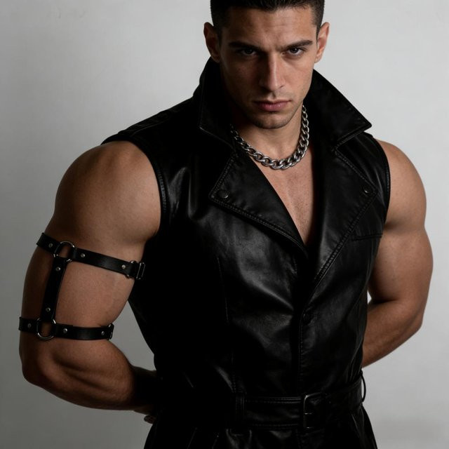 CEA.HARNESS Armband, Faux Leder, Schwarz, Herren - Bild 1