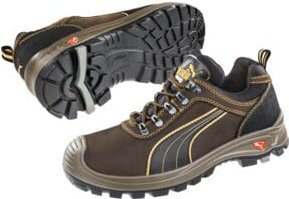Puma Safety Sierra Nevada Low Sicherheitsschuh S3 aus Vollrindleder in Braun, Größe 45 - Bild 1