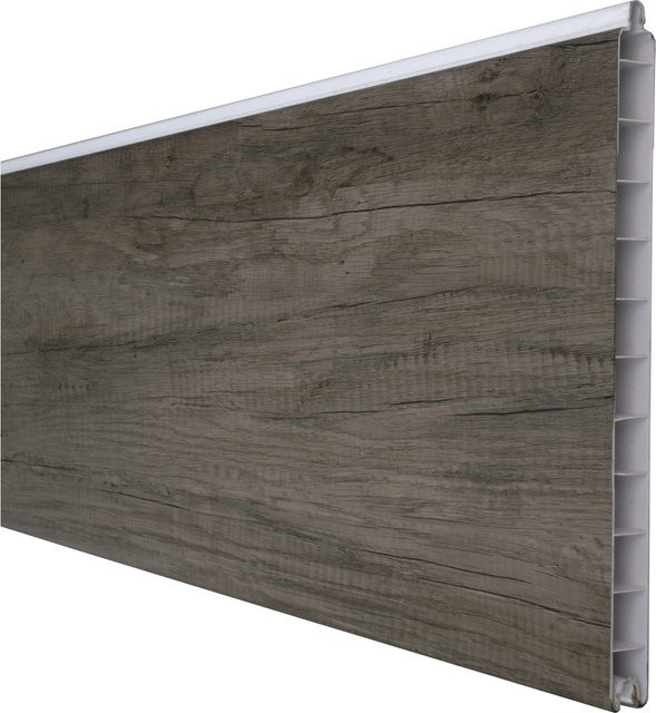 GroJa Einzelprofil Premium Basicline aus Kunststoff in Monument Oak, Breite: 28,4 cm, Höhe: 180 cm - Bild 1