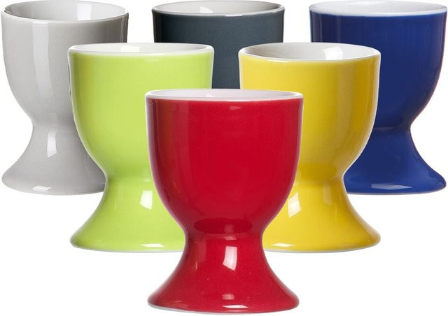 Ritzenhoff & Breker Eierbecher Doppio aus Keramik, 6er Set, Multicolor, Durchmesser: 5 cm - Bild 1