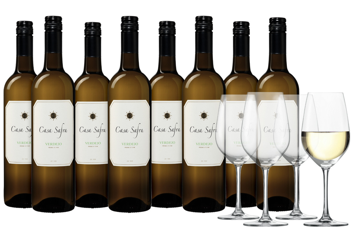 Casa Safra Verdejo Weißwein, Spanien, 8 x 0,75 l - Bild 2