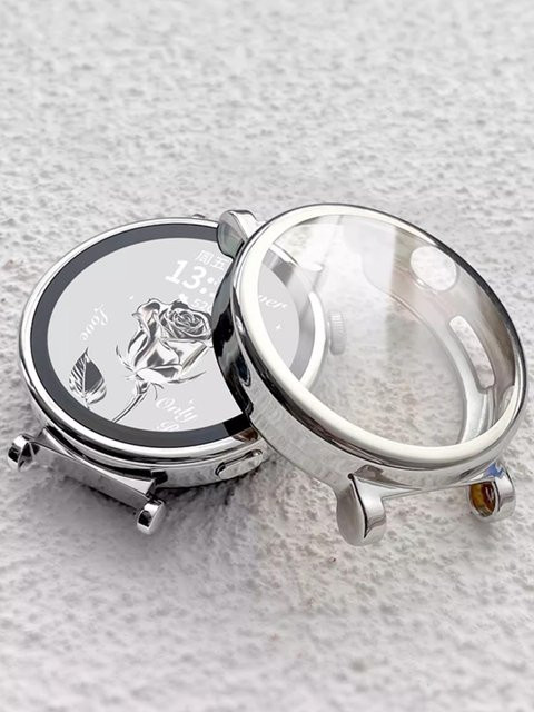 Schutzhülle für Huawei Watch GT 6 in transparent, TPU-Stoßstangenschale mit Displayschutzfolie und Anti-Fall-Funktion - Bild 1