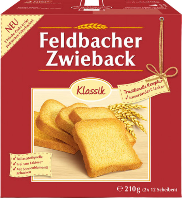 Feldbacher Zwieback 210 g - Bild 1