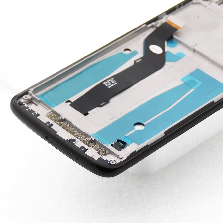 Motorola Moto E5 Plus LCD Display Touchscreen Digitizer Montage mit Rahmen in Schwarz 6,0 Zoll - Bild 4