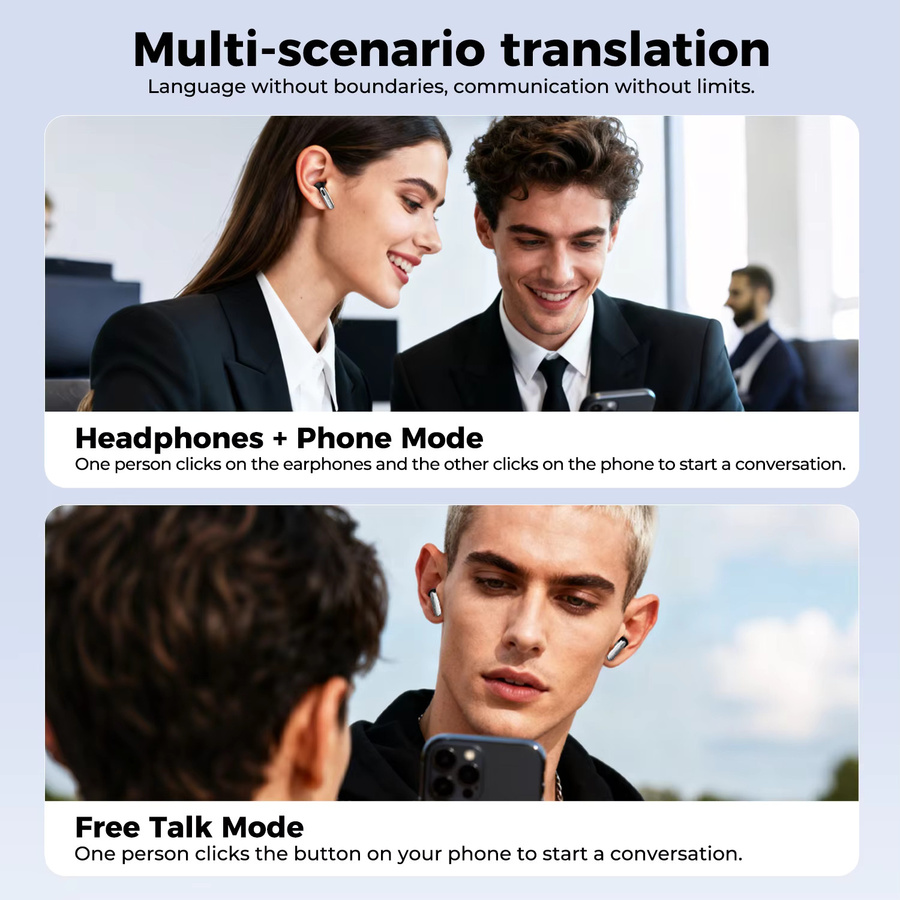 HTC NE46 TWS Bluetooth 6.0 Ohrhörer in Weiß mit Smart Screen Ladecase, Geräuschunterdrückung, HiFi Stereo, KI-Übersetzer und Herzfrequenzüberwachung - Bild 5