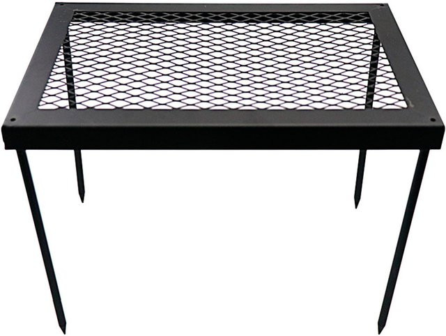 GoolRC Klappbarer Picknick-Grilltisch für den Außenbereich, tragbarer Camping-Schreibtisch aus Metall und Kunststoff, Farbe: Schwarz - Bild 1
