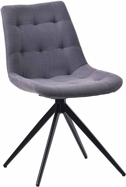CLP Esszimmerstuhl Merna Polsterstuhl schwenkbar mit Rückenlehne in modernem Design aus Stoff - Bild 1