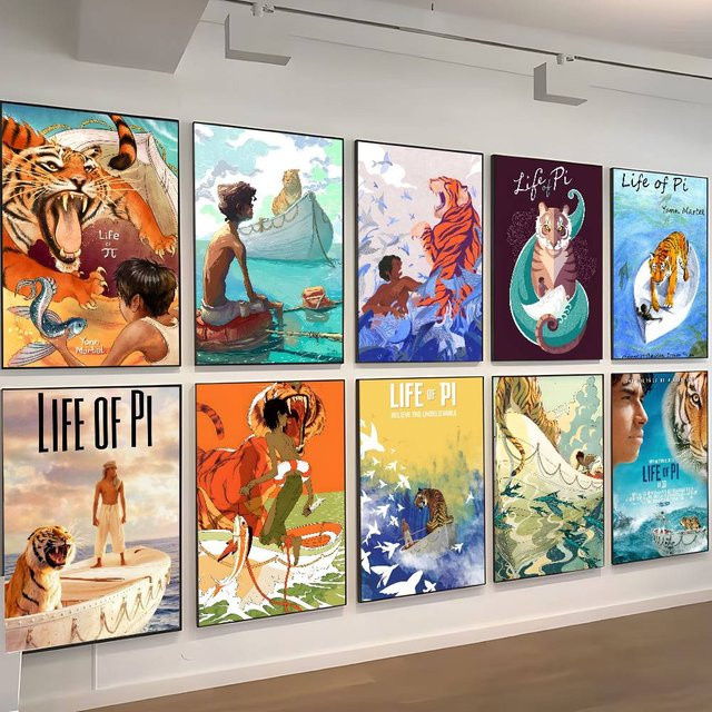 Wasserdichter Life Of Pi Wandaufkleber in Mehrfarbig als moderner Poster-Druck für dein Wohnzimmer oder Schlafzimmer - Bild 1