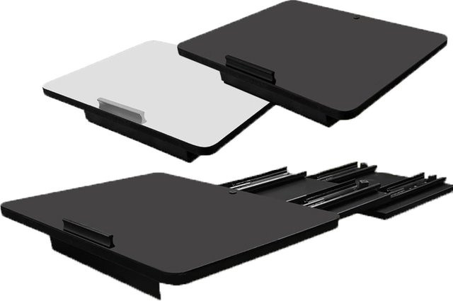 GZWENJIE Manuelle Teleskopbühne für UST-Projektor und Laser-TV-Slider, Schwarz, Teleskophub bis zu 80 cm - Bild 1