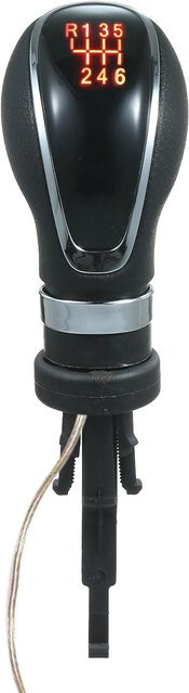 VehicleKit LED-Auto-Schaltknauf für manuelle 6-Gang-Getriebe in Schwarz und Rot - Bild 1