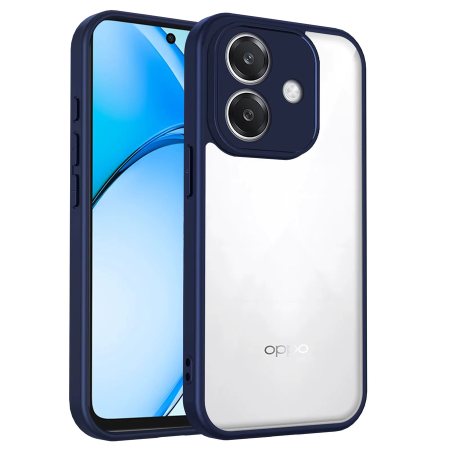 Stoßfeste Silikonhülle für Oppo A5 Pro 4G 5G (CPH2711, CPH2695) mit klarer matter Rückseite und Hartschale - Bild 2
