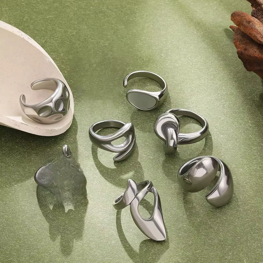 Onekiss Ring Edelstahl, unregelmäßig geometrisch, Damen - Bild 2