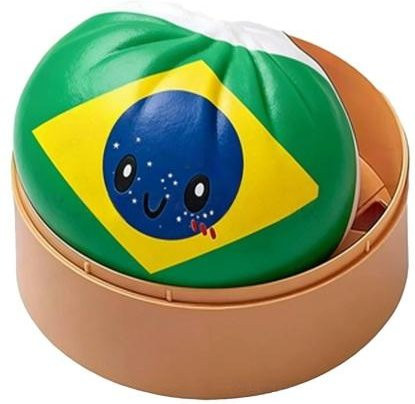 Forseed Nationale Flagge Teigtasche Quetschspielzeug, Cartoon-Ausdruck - Bild 1