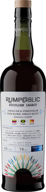 Rump@blic Rum Blend, Jamaika & Venezuela, Marsala Casked, 0,7 l, 43% Vol. - Bild 1