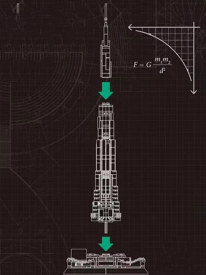 WAN GE 4222 Bauserie Dubai Burj Khalifa, Bauklötze, 555 Teile, ab 6 Jahre - Bild 4