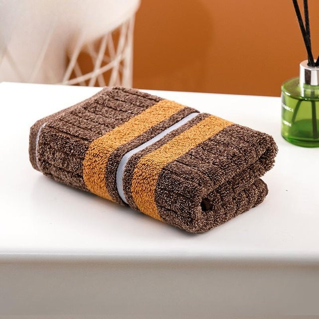 Yiran Furniture Waschtuch aus reiner Baumwolle mit Stickerei, Unisex, B: 74 cm, H: 34 cm - Bild 1