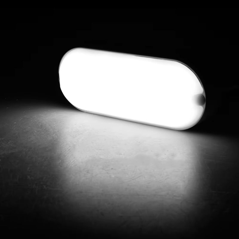 Moderne ovale LED Wandleuchte in Weiß für Innen und Außen, feuchtigkeitsbeständig für Badezimmer, Veranda und Flur - Bild 2