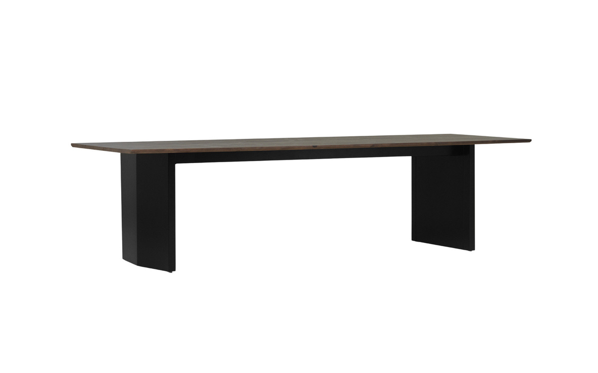 Normann Copenhagen Panel Tisch aus Massivholz und Stahl in Braun - Bild 2