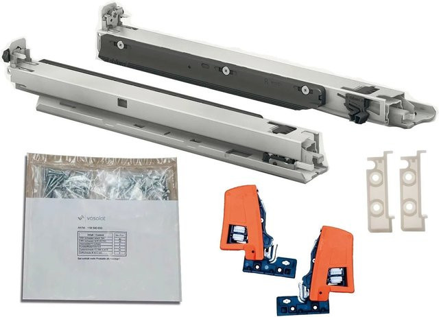 Blum Movento Blumotion S 760H Schubladenschienen Set für Bodenmontage, Farbe: Silber, Länge: 500 mm, Tragkraft: 40 kg - Bild 1