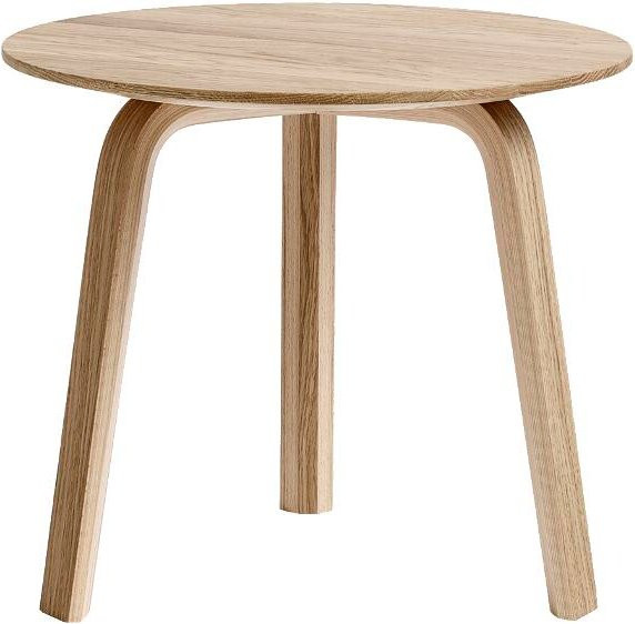 HAY Bella Couchtisch aus Eichenholz in Beige, Durchmesser: 45 cm, Höhe: 39 cm - Bild 1