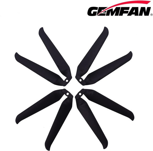 Gemfan F1051 10-Zoll Faltpropeller, 2-Blatt / 3-Blatt, 2 Paar, Schwarz, Kunststoff - Bild 1