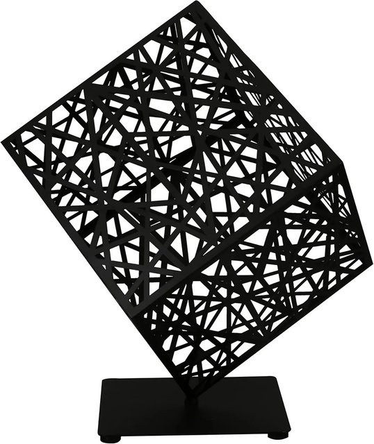 Gilde Dekoobjekt Grata Schwarz aus Metall, B/H: 55 x 61 cm - Bild 1