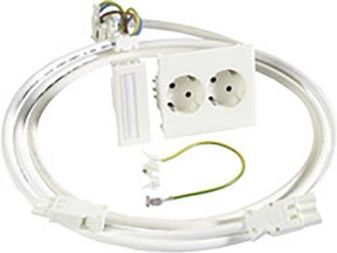 Schneider Electric 5940036 Einbaudose mit 2-fach Steckdose in Weiß - Bild 1