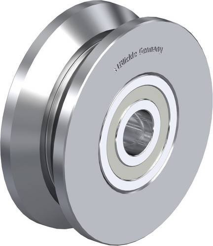 Blickle Doppel-Spurkranz-Rad DSPK 50K in Silber, Durchmesser: 50 mm, Tragfähigkeit: 120 kg - Bild 1
