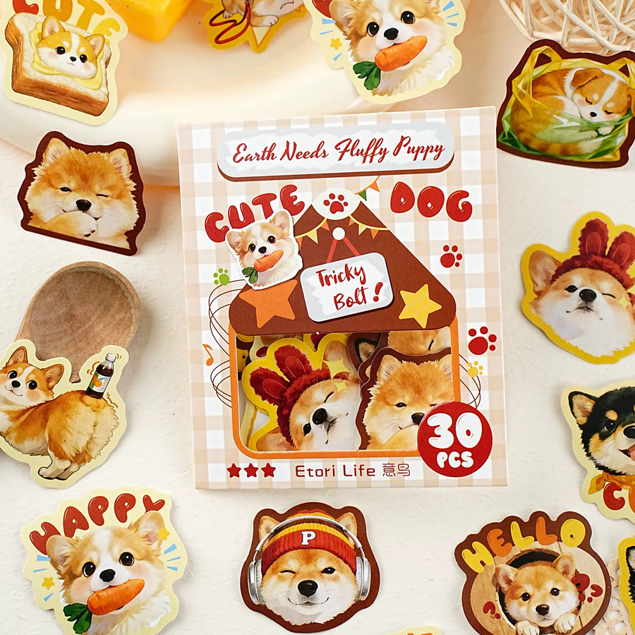 Etori Life Shiba Inu Life Scene Stickers, multicolour - Bild 3