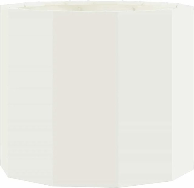 vidaXL Pflanzkübel aus Stahl in Weiß B/T/H: 60 x 60 x 50 cm - Bild 1