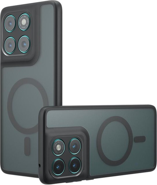 Magnetische Schutzhülle für Motorola Moto G86 Power G96 G6 G8 G3 in Grau, stoßfeste PC-Abdeckung mit kabellosem Laden - Bild 1