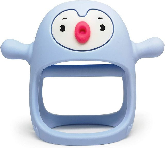 DHDH Silikon Beißring für Babys und Neugeborene in Blau, BPA-frei - Bild 1