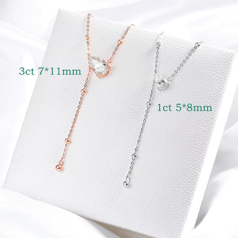 Smyoue Halskette, Moissanit, 925 Silber, Damen - Bild 2
