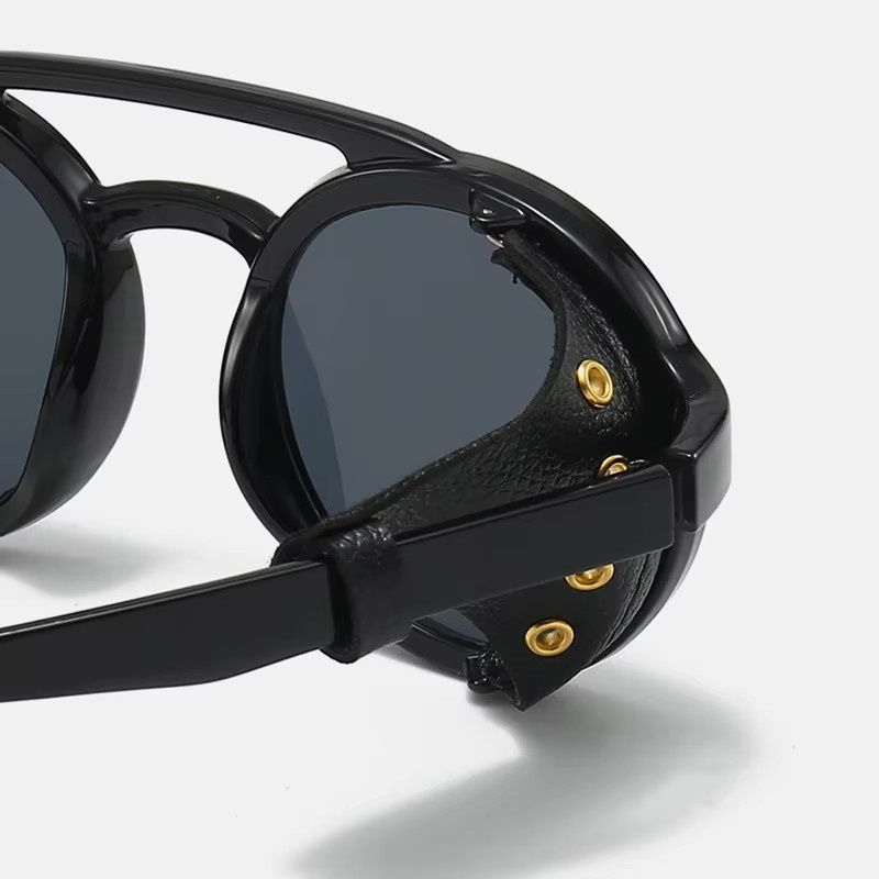 Blanche Michelle Sonnenbrille, rund, Vollrand, schwarz, Unisex - Bild 3