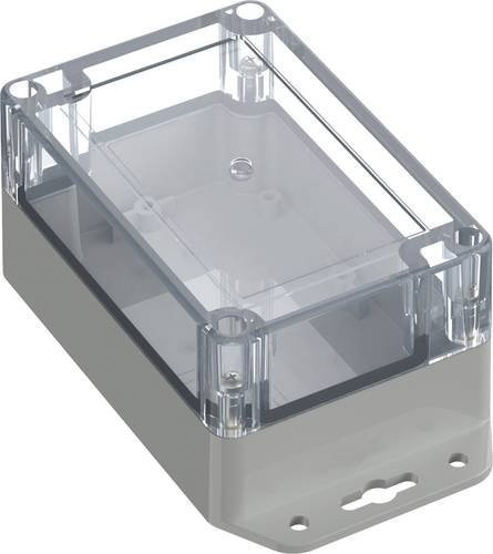 TRU COMPONENTS TC-10860624 Flansch-Gehäuse aus Polycarbonat in Lichtgrau, B/T/H: 120 x 80 x 60,20 cm - Bild 1