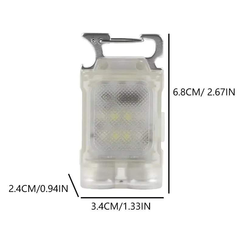 ESMARTER Multifunktionaler LED-Schlüsselanhänger mit Magnet und Akku als tragbare Mini-Taschenlampe - Bild 6