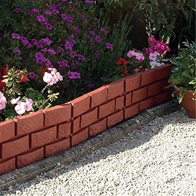 Dekorative Gartenkante in Steinoptik für Rasen und Beete, Farbe: Braun - Bild 4