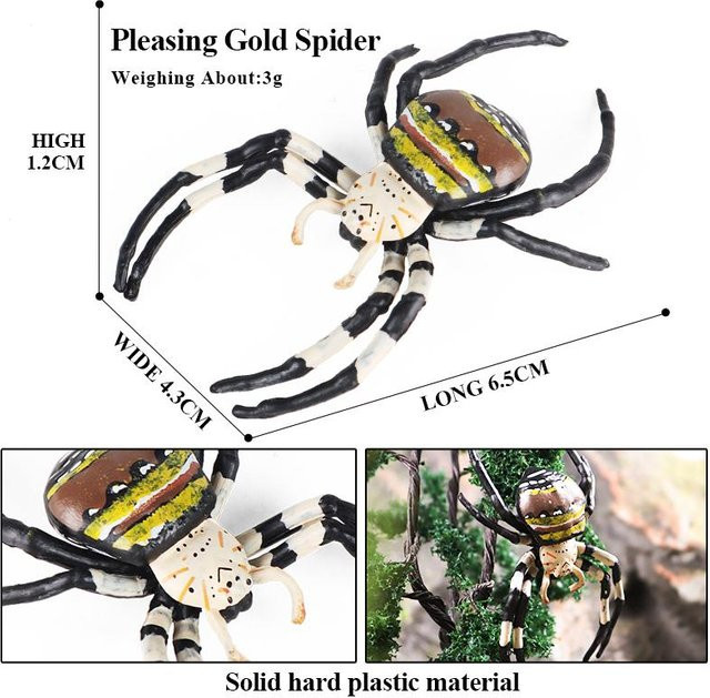 Oenux Insekten Tiere Modell Spinnennetz Skorpion Fledermaus Actionfiguren ab 3-6 Jahre - Bild 1