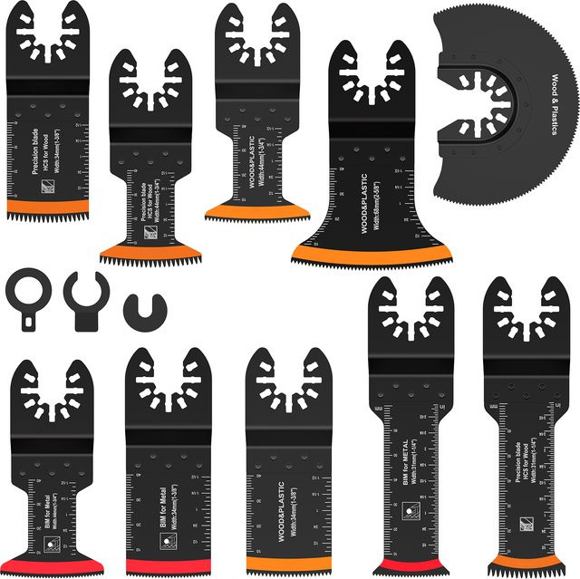 Toorise Bimetall Oszillierende Sägeblätter für Multitools aus Edelstahl für präzise Arc- und Gerade Schnitte - Bild 1