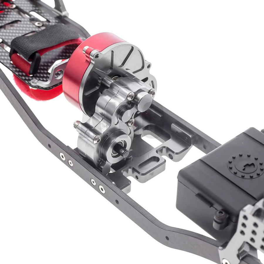 AJRC CNC Ganzmetall-Autorahmen RC-Chassis-Karosserieteile, 1:10, Schwarz - Bild 2
