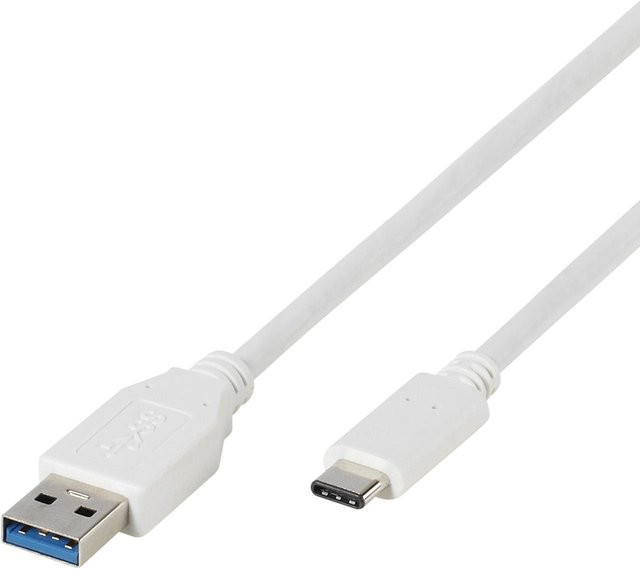 SBS USB-C auf USB-A 3.1 Kabel in Weiß, Länge: 2 m - Bild 1