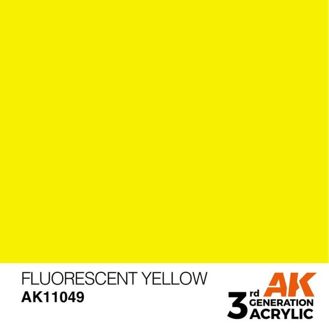 AK Interactive Fluorescent Yellow, Gelb, 17ml - Bild 1
